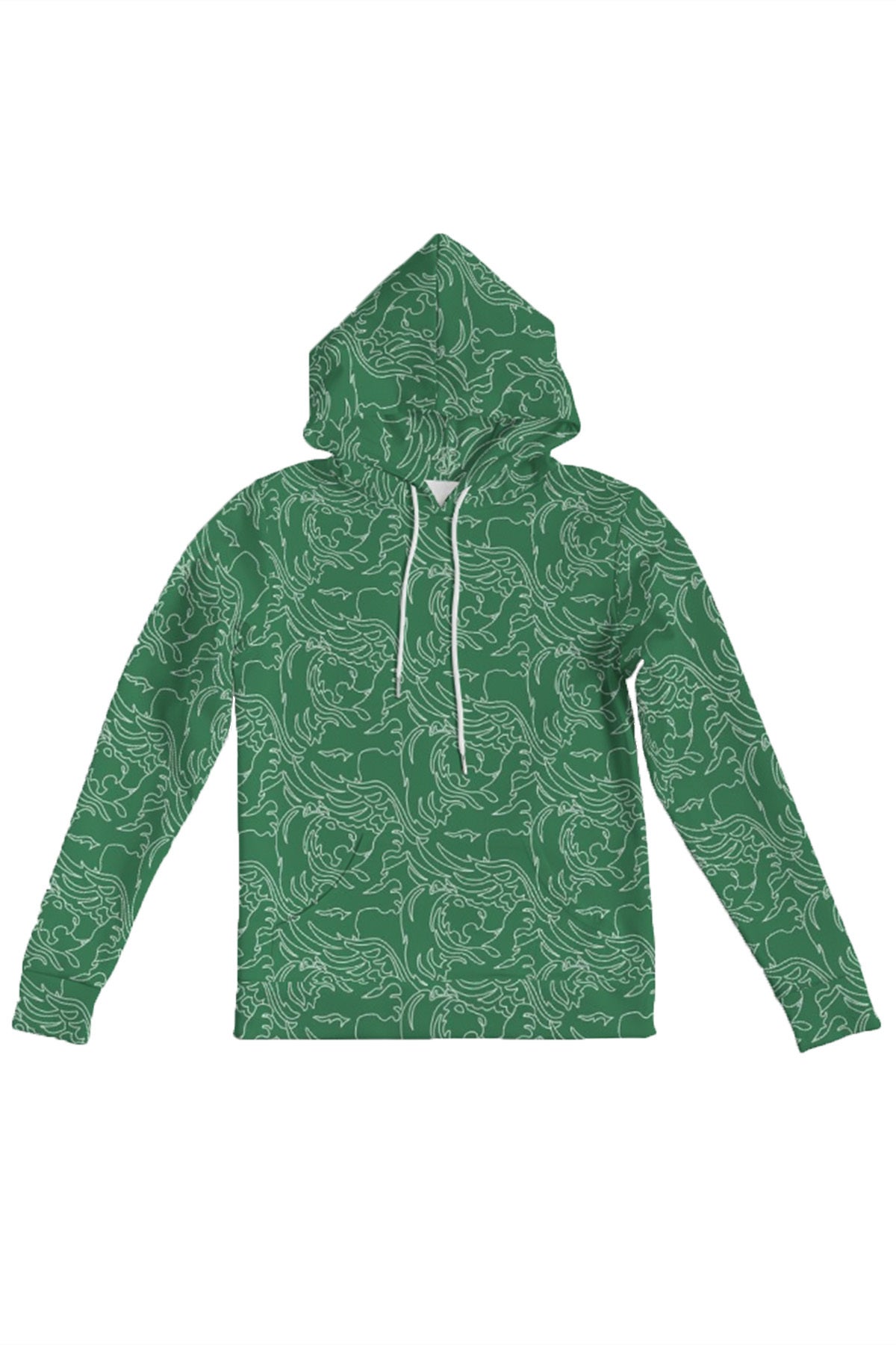 Nermal leaf 3m reflective hoodie top